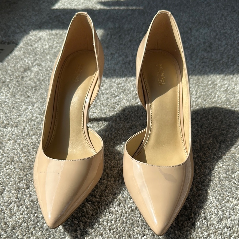 Michael Kors Nude Patent Leather Heels